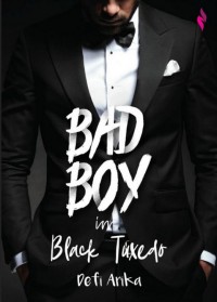 Bad boy in black tuxedo