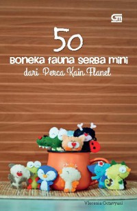 50 Boneka fauna serba Mini dari perca kain Flanel