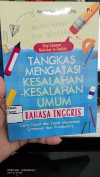 Tangkas mengatsi kesalahan kesalahan umum