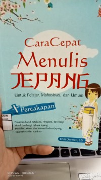Cara cepat menulis Jepang