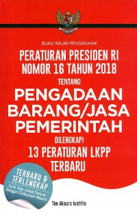 Peraturan presiden ri nomor 16bth 2018