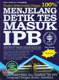 Menjelang detik tes masuk IPB