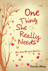 One thing she really needs