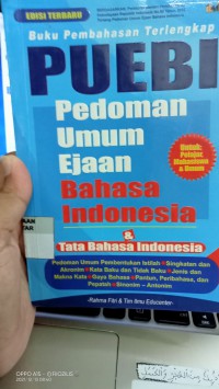 Buku pembahasan terlengkap puebi pedoman umum ejaan bahasa indonesia